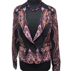 INC Multi Colored Blazer Stunning EUC
